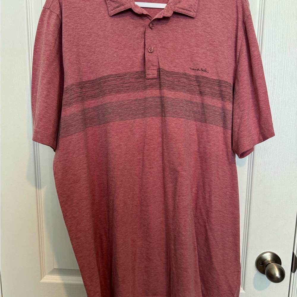Travis Mathew Maroon Polo Shirt